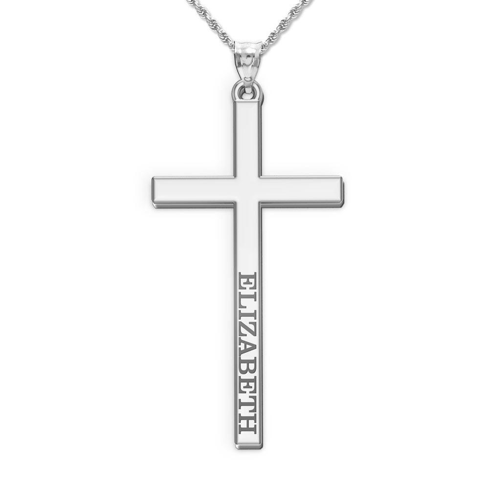 Personalized Cross With Name Etched