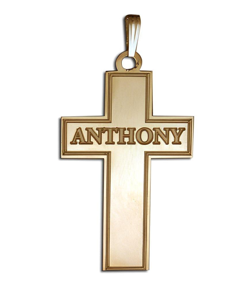 Personalized Cross With Block Name