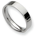 Stainless Steel Flat Approx. 0.20 Inch Polished Wedding Band