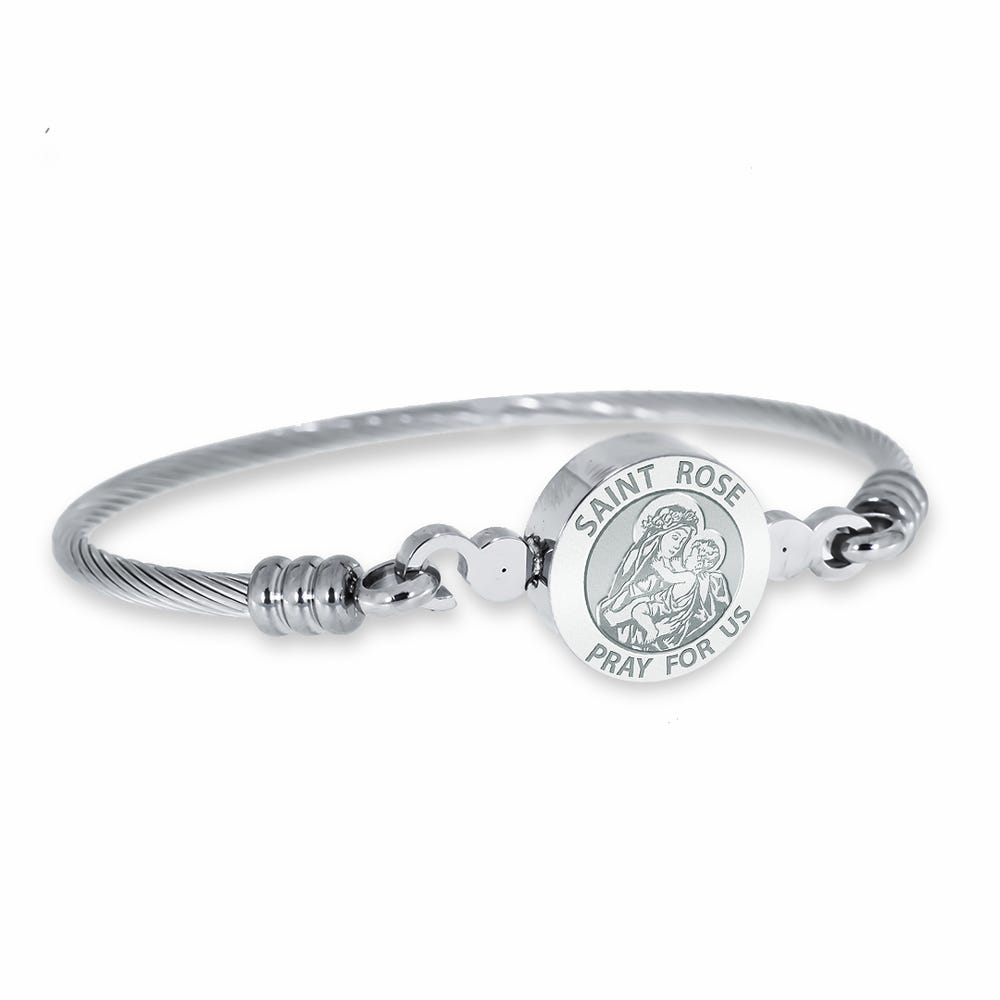 Saint Rose Of Lima Bangle Bracelet