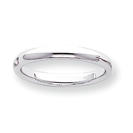 14K White Gold Approx. 0.12 Inch Comfort-Fit Light-Weight Wedding Band