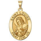 Saint Louise De Marillac Oval Religious Medal