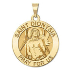 Saint Dionysia Round Religious Medal