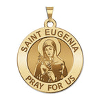 Saint Eugenia Round Religious Medal