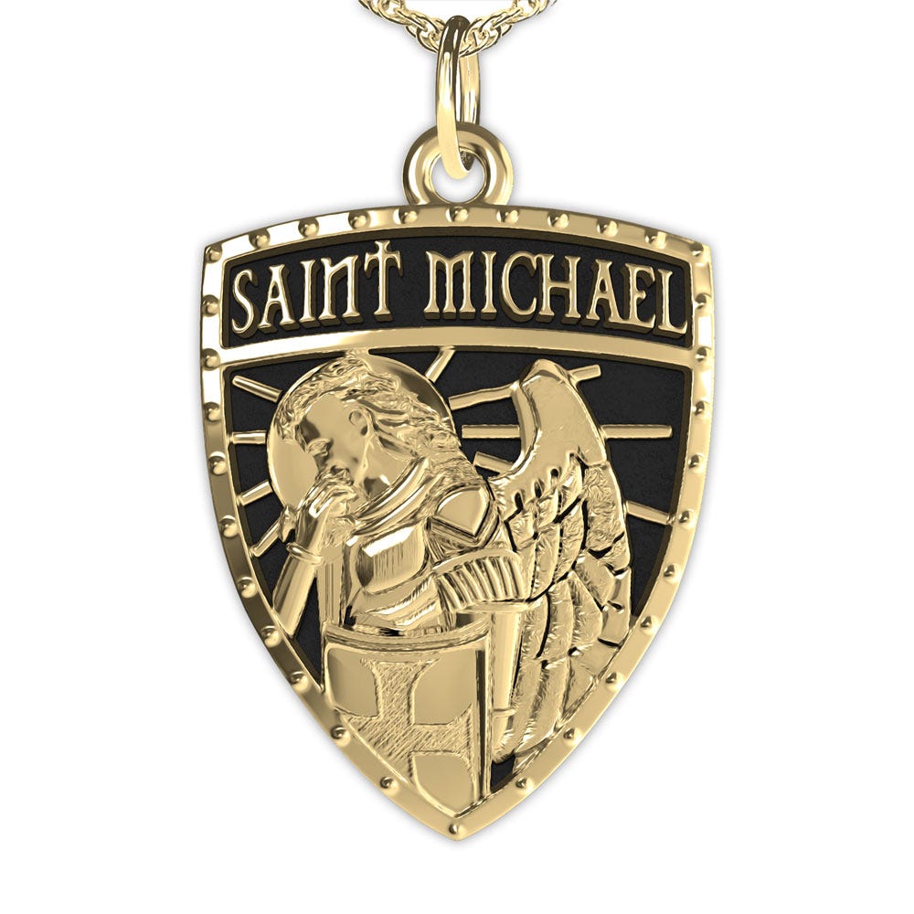 Saint Michael Profile Shield