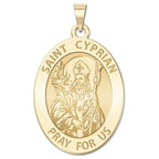 Saint Cyprian Oval Religious Medal