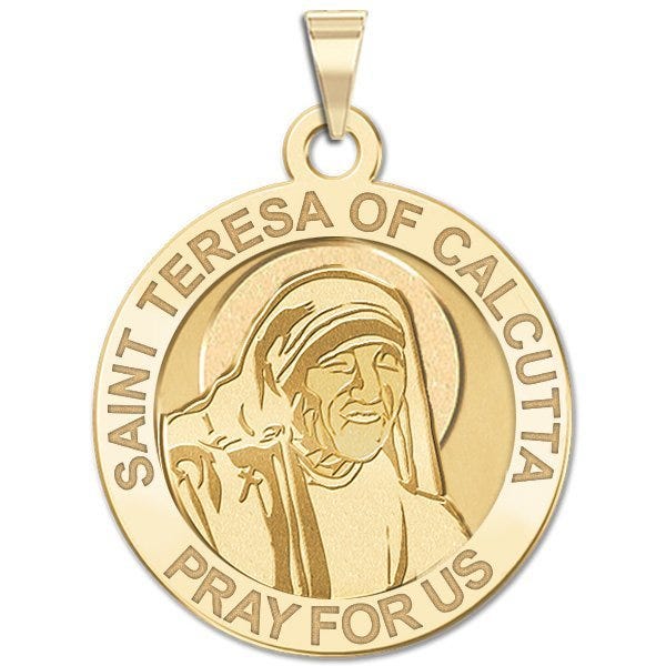 Saint Teresa Of Calcutta Religious Medal In Laser