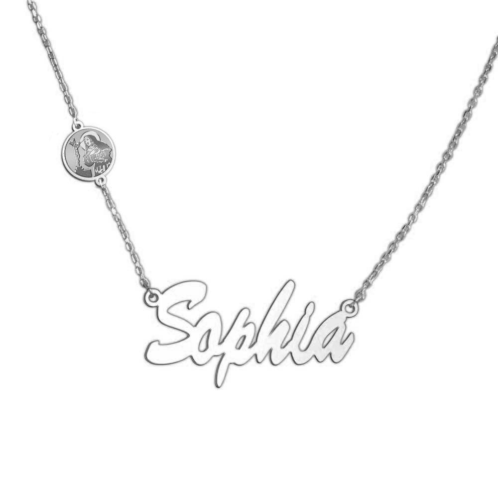 Saint Rita Name Necklace