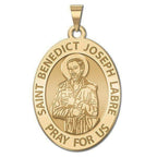 Saint Benedict Joseph Labre Oval Religious Medal