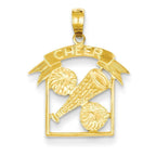 Cheerleader "Cheer" Charm or Pendant