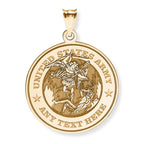 Saint Michael Us Army Round Religious Medal