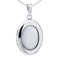 Mother Of Pearl Oval Photo Locket