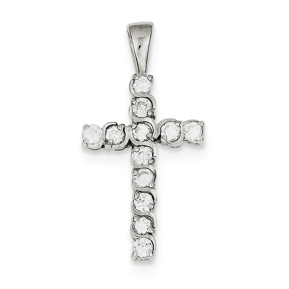 Cz Latin Cross Pendant