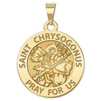 Saint Chrysogonus Round Religious Medal