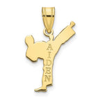 Customized Martial Artist Shaped Pendnat with Name