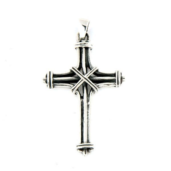 Cross Pendant In Silver Or Steel