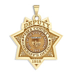 Personalized 7-Point Star Arizona Sheriff Badge with Rank, Number & Dept.