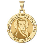 Saint Charles De La Calmette Round Religious Medal