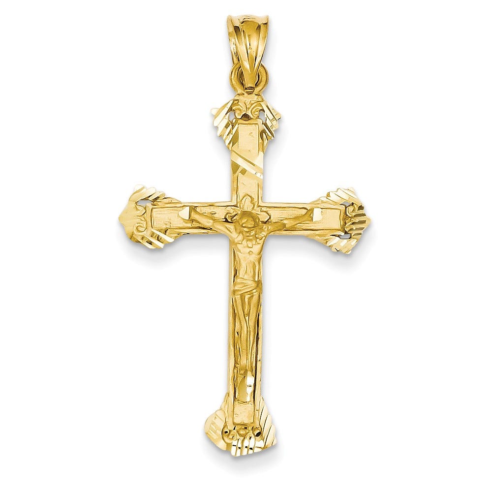 Budded-Tips Crucifix Charm
