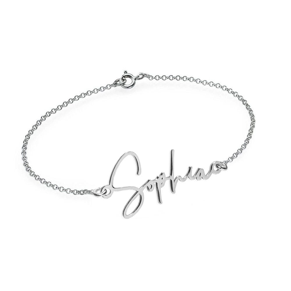 Personalized Modern Script Name Anklet