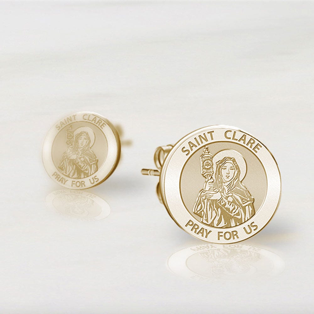 Saint Clare Of Assisi Earrings