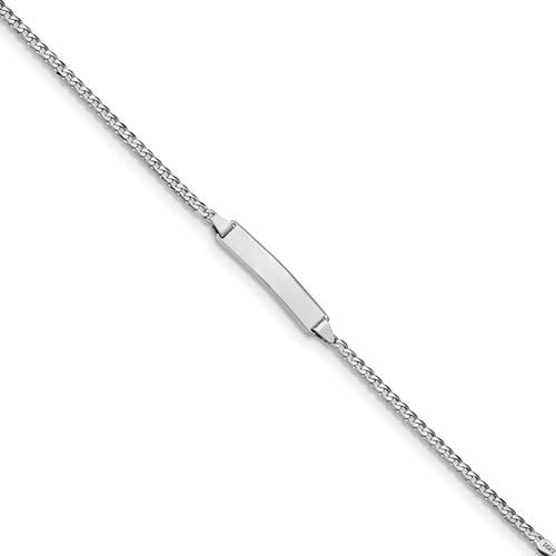 Custom Engraved 14K Gold Children's Curb Link ID Bracelet