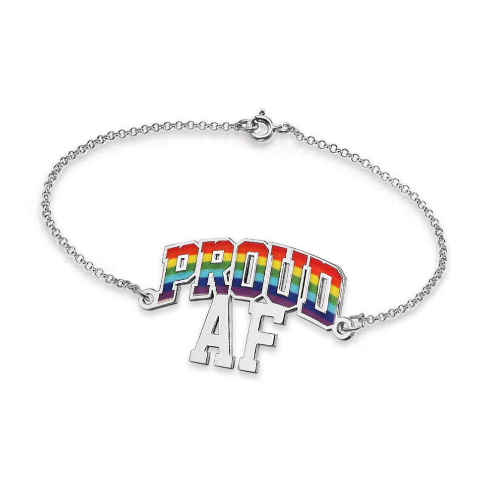 Proud Af Anklet / Ankle Bracelet - Adjustable Size