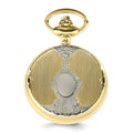 Charles Hubert Women's Two Tone Shield Design Necklace Watch