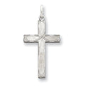 Laser Designed Oval-Terminal Cross Pendant