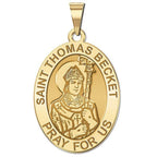 Saint Thomas Becket - Oval Religious Medal