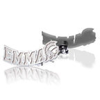 Personalized Pair of Usc Trojan Climber Name Earrings