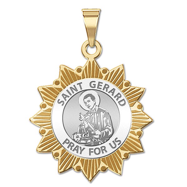 Saint Gerard Sun Border Medal