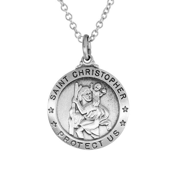 Pewter Saint Christopher Medal