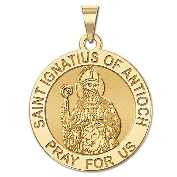 Saint Ignatius Of Antioch Round Religious Medal