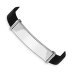 Custom Engraved Sterling Silver Women's Rubber ID Bracelet