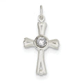 Cubic Zirconia Cross Pendant