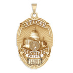 Personalized Olympia, Washington Police Badge with Your Rank and Badge Number