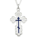 St. Andrew Cross With Blue Enamel