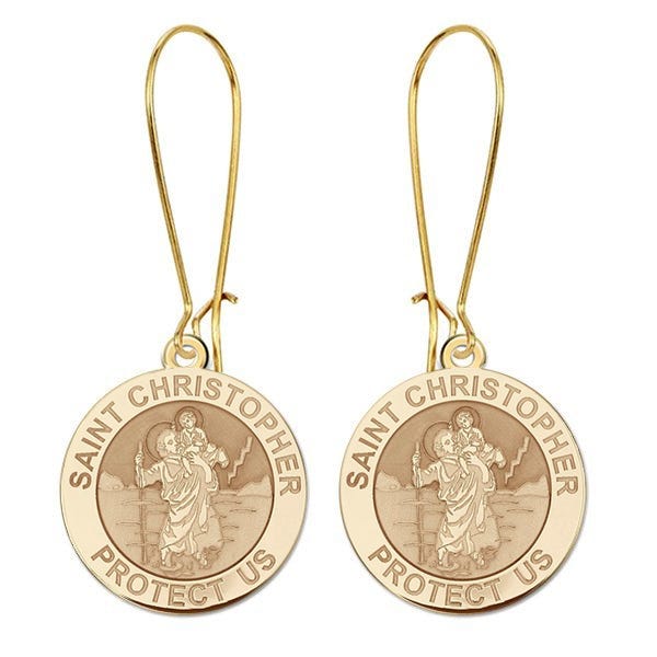 Saint Christopher Earrings