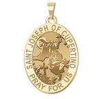 Saint Joseph Of Cupertino Religious Oval Medal