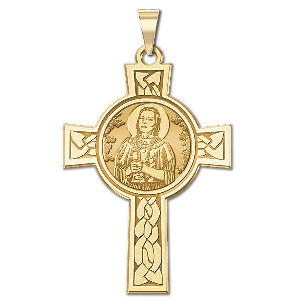 Saint Kateri Tekakwitha Cross Religious Medal