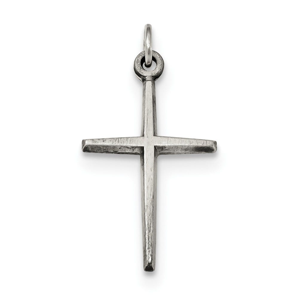 Antiqued Passion Cross Charm