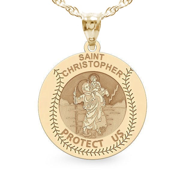 Saint Christopher Baseball Medal