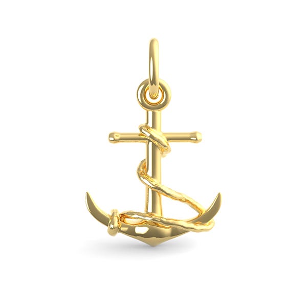 Rope Circle Anchor Charm