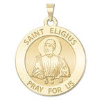 Saint Eligius Round Religious Medal
