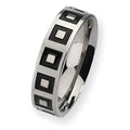 Titanium Enameled Flat Approx. 0.24 Inch Polished Wedding Band
