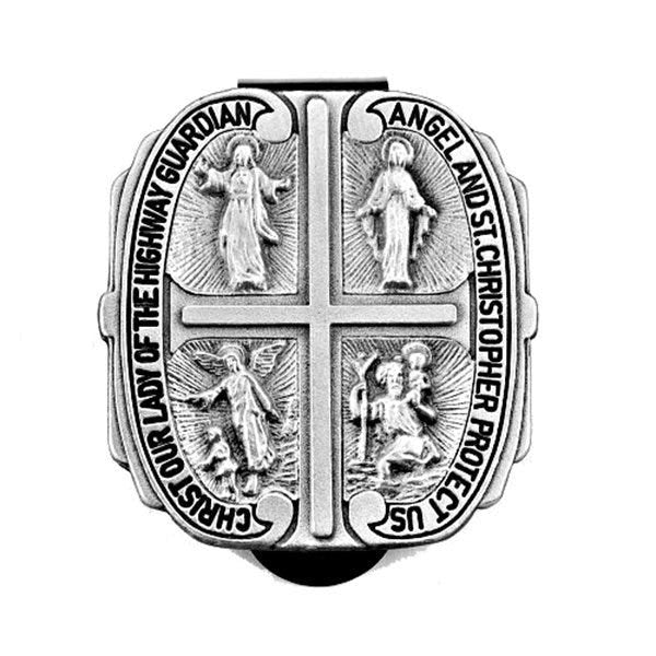 Four Way Religious Visor Clip