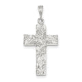 Sterling Silver Nugget Cross Pendant