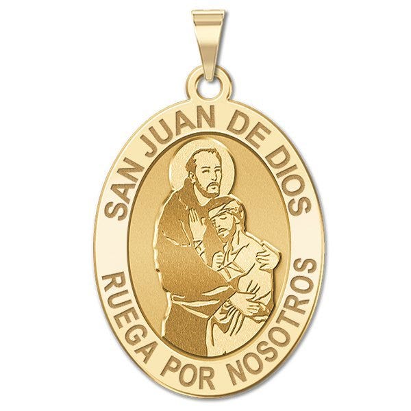 San Juan De Dios Oval Religious Medal