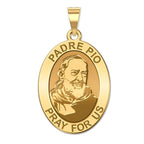 Padre Pio Oval Medal